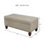 Repose-pieds capitonné avec rangement 40 po Bally-1271612572