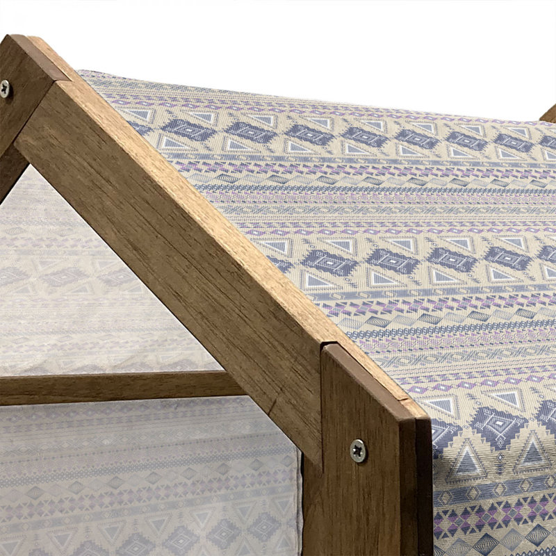 Niche pour chien en bois, H 32,28 po x l 39,37 po x P 28,35 po