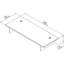 Ensemble de bureau rectangulaire 4 pièces Jamestown-290717795-290717799