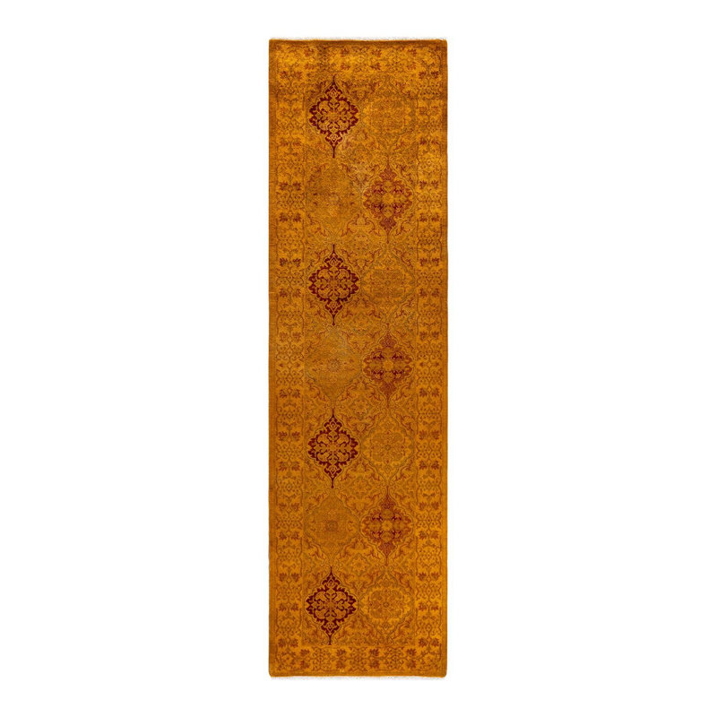 Tapis noué à la main unique en son genre Holsworth - doré