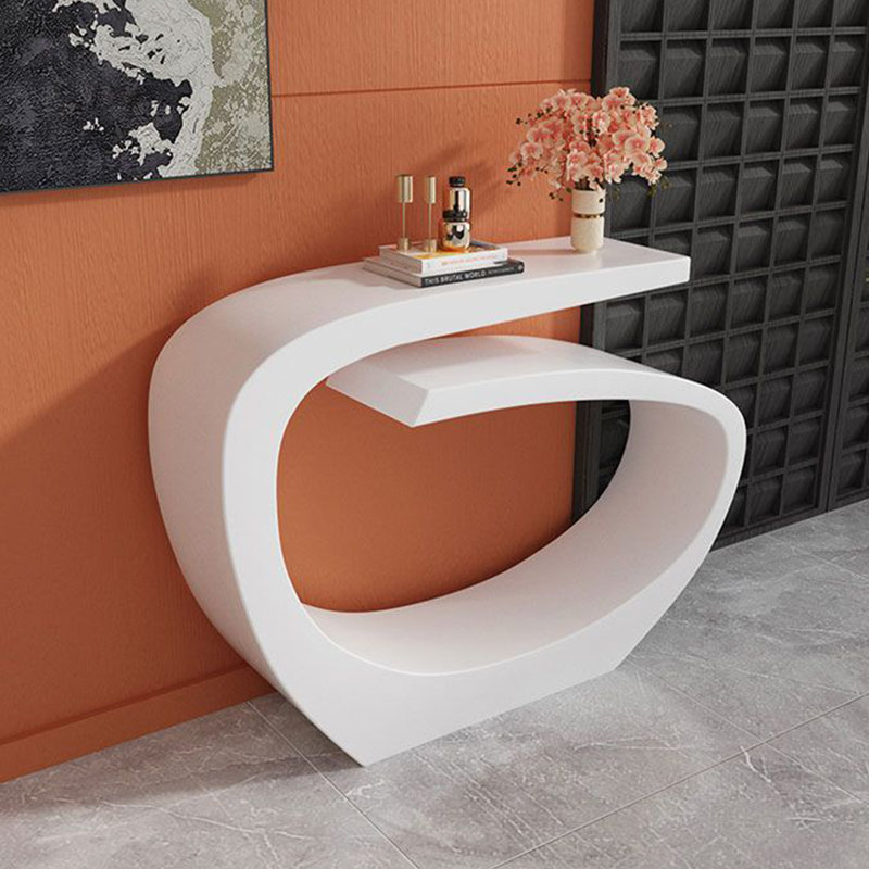 Console Table, 31.5" H x 47.2" W x 11.8" D, White