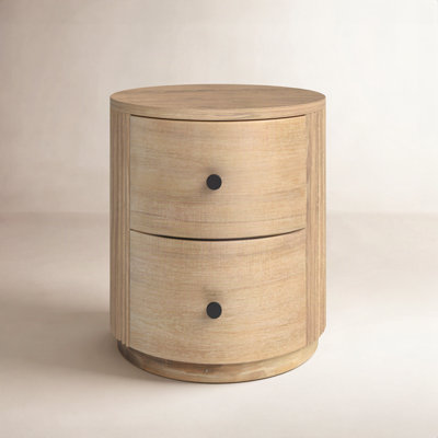 Fitzroy - Modern Natural Acacia 21.7" Nightstand