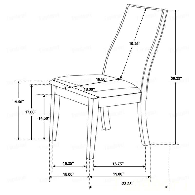 Taupe and Espresso Upholstered Dining Chair (Set of 2)