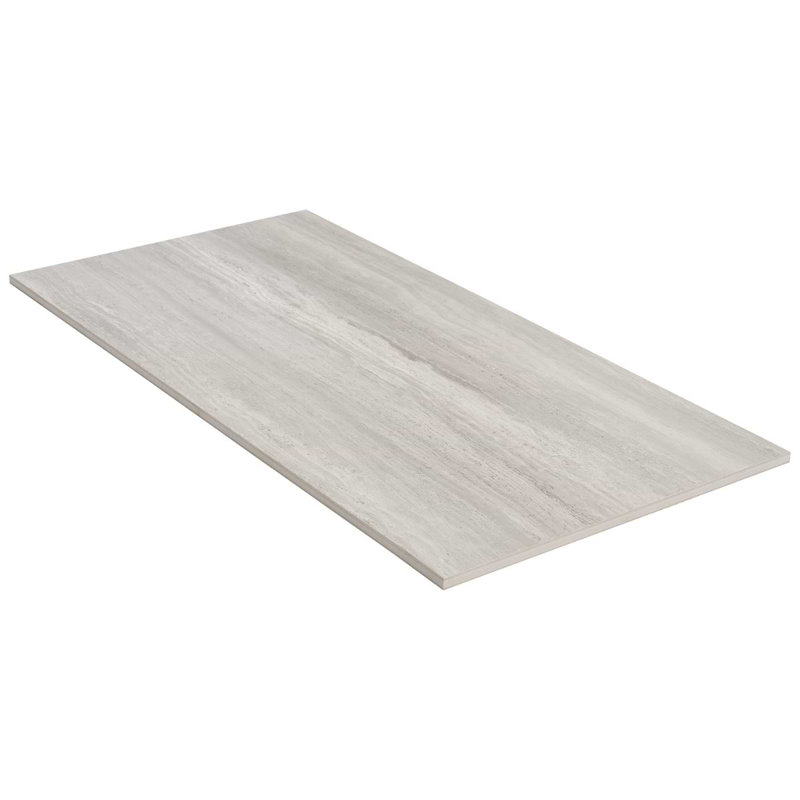 Nashville 12x24 Matte Travertine Look Porcelain Tile, Gray Matte