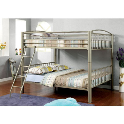 Cawley Steel Bunk Bed with Built-In Ladder