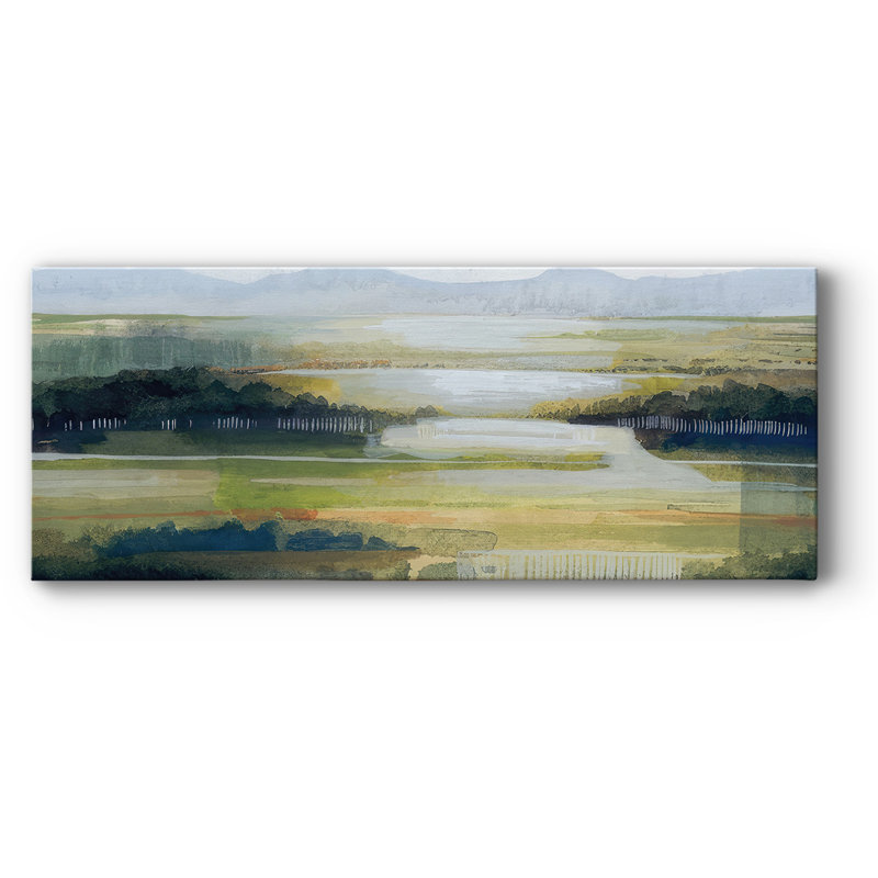 Lime Strata II sur impression sur toile, H 24 po x l 60 po x P 1,5 po