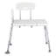 Banc de douche à hauteur réglable (gris)