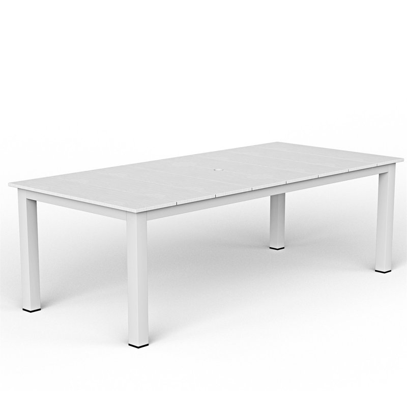 Table de salle à manger d'extérieur, Blanc