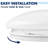 17-Inch LED Flush Mount Ceiling Light Fixture, 5CCT Selectable, 2420 Lumens, 34W, CRI 90, Dimmable Light Fixture, Damp Rated