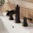 Widespread Waterfall 2-Handle Bathroom Sink Faucet with Drain Assembly-126537152