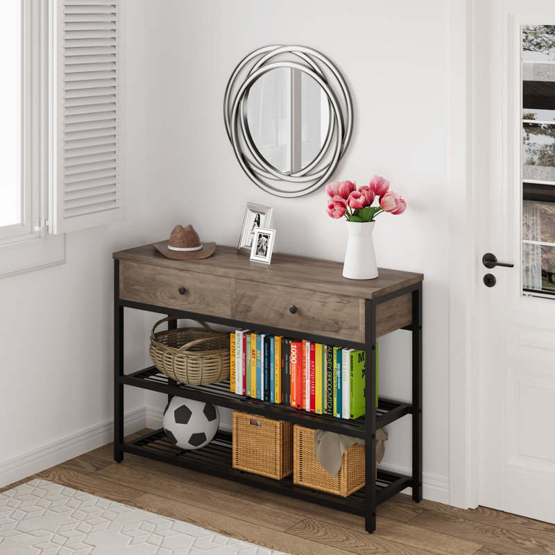 Learline 40'' Console Table, Gray