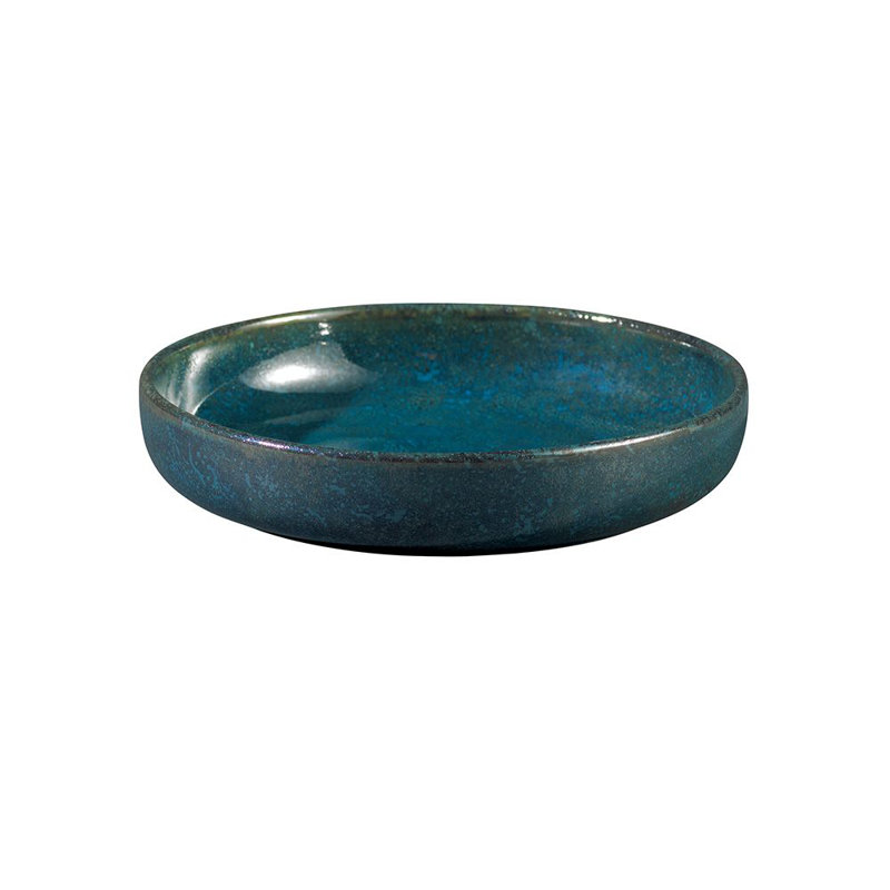 Plat à tapas bleu mousse Studio 7 par By Oneida (porcelaine) Studio Pottery