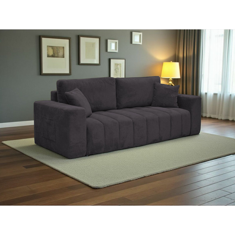 3 Seater Sleeper, Black