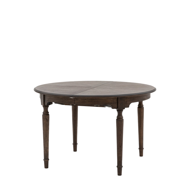 Cesaire Ash Round Dining Table, Brown