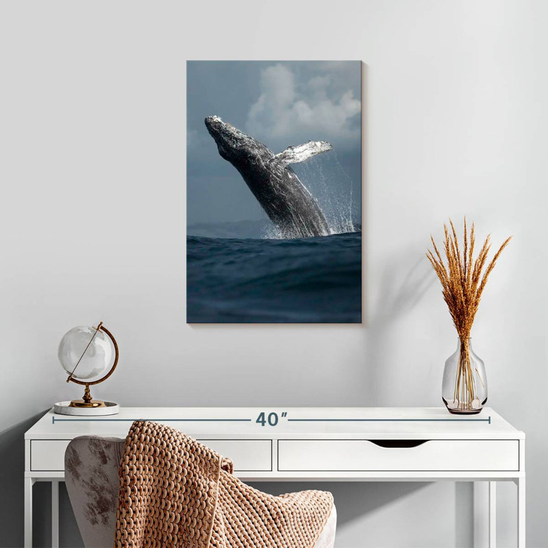 Humpback Whale Flip, 24" H x 16" W