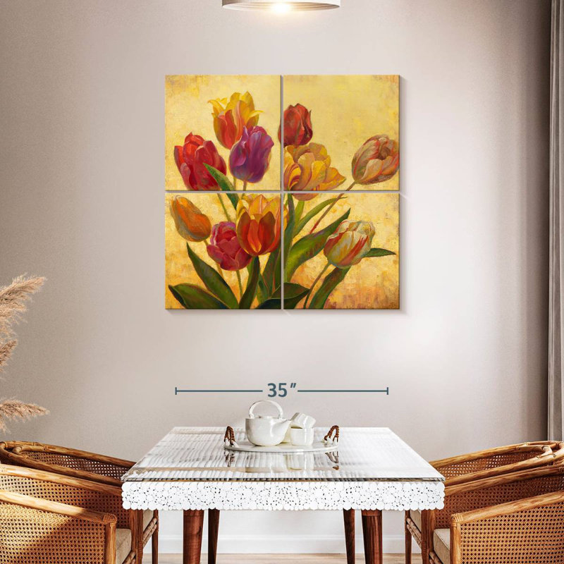 Harnek Romantic Tulip Bouquet, 38" H x 38" W