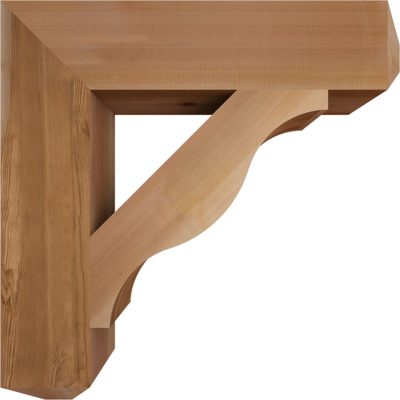 Support pour artisan Funston, H 28 po x l 5,5 po x P 28 po, Lisse, Cèdre rouge