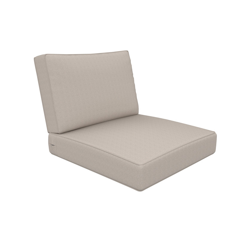 Coussin de chaise Sunge, Argent coulé Sunbrella®, 24 po x 24 po