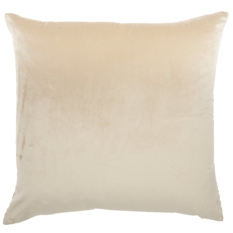  Housse de coussin carré et insert, Beige, H 20 po x l 20 po, Carré