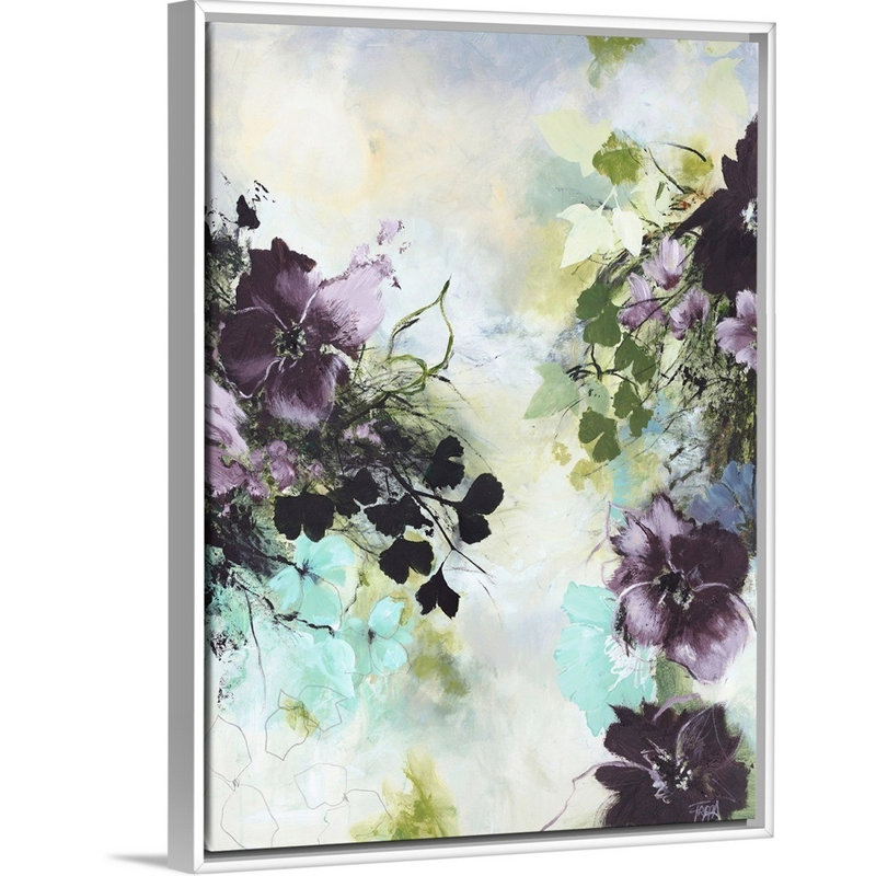 Flower Blush 2 - reproduction d'art, Toile blanche encadrée, H 18 po x l 14 po x P 1,75 po