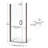 Infinity 34'' - W x 72'' H Door Semi-Frameless Shower Door with-16968379-17243233