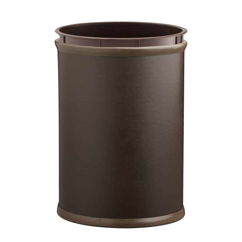 Kish Plastic Open Waste Basket - 3.25 Gallons, Brown