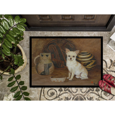 Tapis d’extérieur anti-dérapant chihuahua antique history