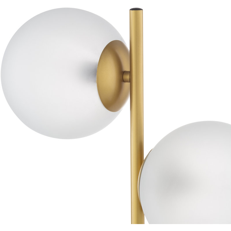 Dianna Metal Table Lamp, Gold, 20.5" H x 8" W x 6" D