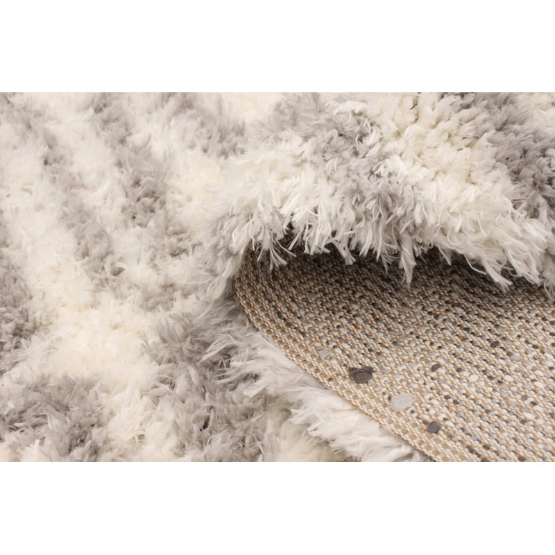 Tapis ivoire / brun Stillings, Rectangle 6 pi 7 po x 9 pi 6 po