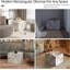 WOWMAX Pouf Ottoman Foot Stools Modern Ottoman Cube,For Living Room Bed Room, White Marble-102096768