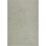 Cyprus Hand-Tufted Cut/Loop Pile Textured Geometric Wool Rug
