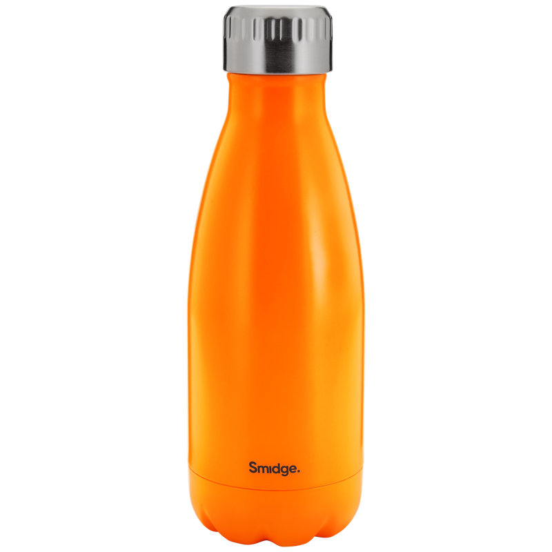 Smidge Double Wall Insulated Stainless Steel Water Bottle, 12 oz., Citrus