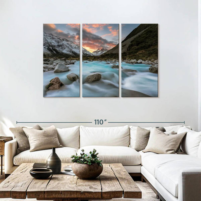 Sunset Over Hooker River, 32" H x 50" W