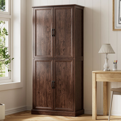 Hailiey Wood 71" H X 32" W X 16" D Office Storage Cabinet with Adjustable Shelf