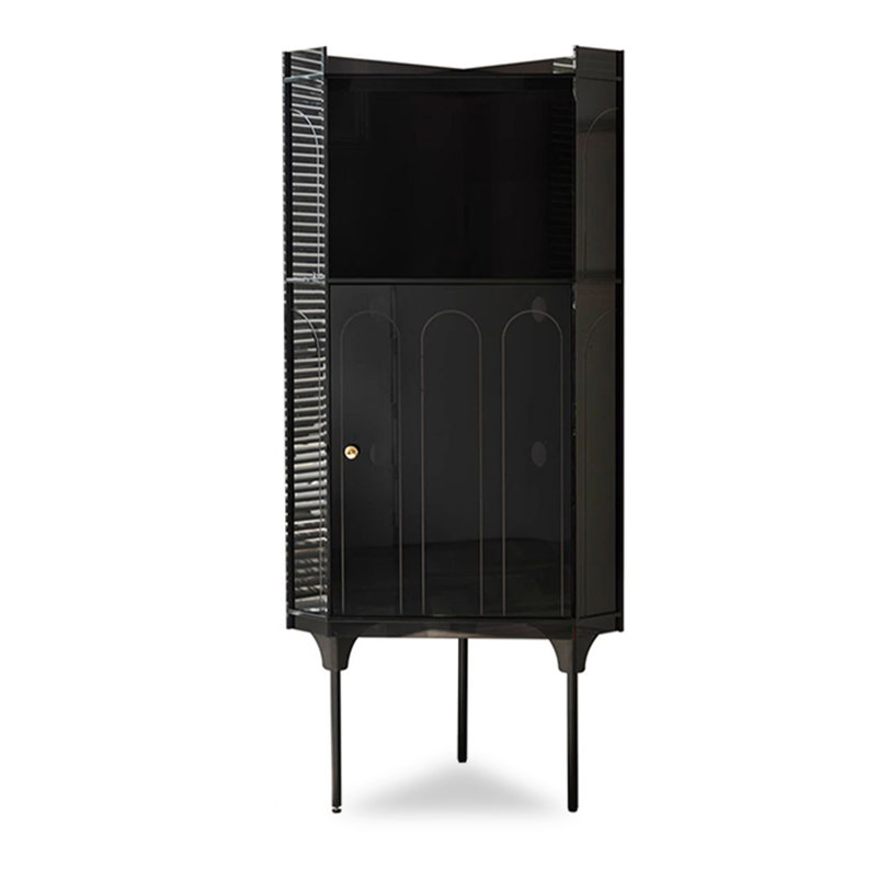 Armoire d'appoint en acrylique Light Luxury, Noir