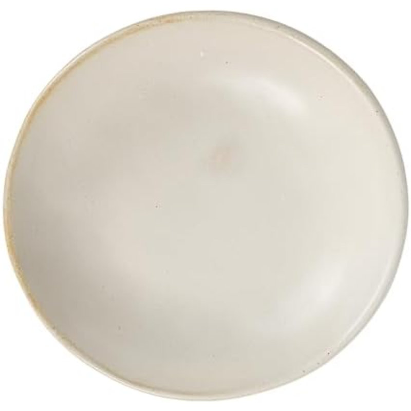 Bol en grès avec glacis réactif, blanc