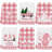 6 Pcs Christmas Kitchen Towels Buffalo Plaid Dishtowels Absorbent Winter Gnome Truck Snowman Bathroom Hand Towel For Xmas Kitchen Bathroom Decoration Farmhouse Housewarming Gift