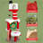 64.2'' H Christmas Multi-Level Cat Tree with Scratching Post and Toy Balls, Christmas Snowman Cat Condo