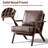Joichiro 29.5" W Vegan Leather Upholstered Accent Chair with Solid Wood Frame-1668648579-1639343755