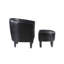Fauteuil demi-tonneau avec repose-pieds Anges-858201417