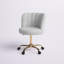 Chaise de bureau en velours Luciean-899958836