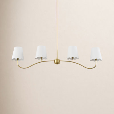 Conner Dimmable Wrought Iron 4-Light Pendant