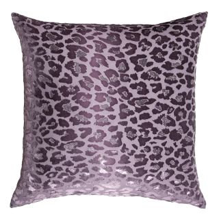 Leopard Square Velvet Pillow, Square 18"H x 18"W, Leopard Ice