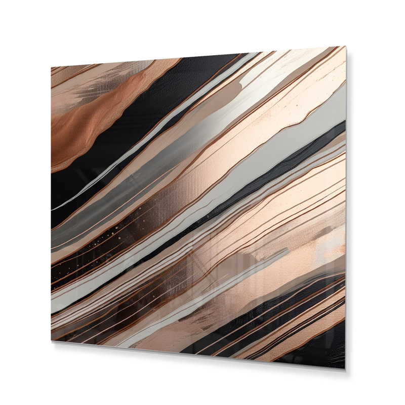 Décoration murale Ballyrobert Rosegold, H 16 po x l 16 po x P 1 po