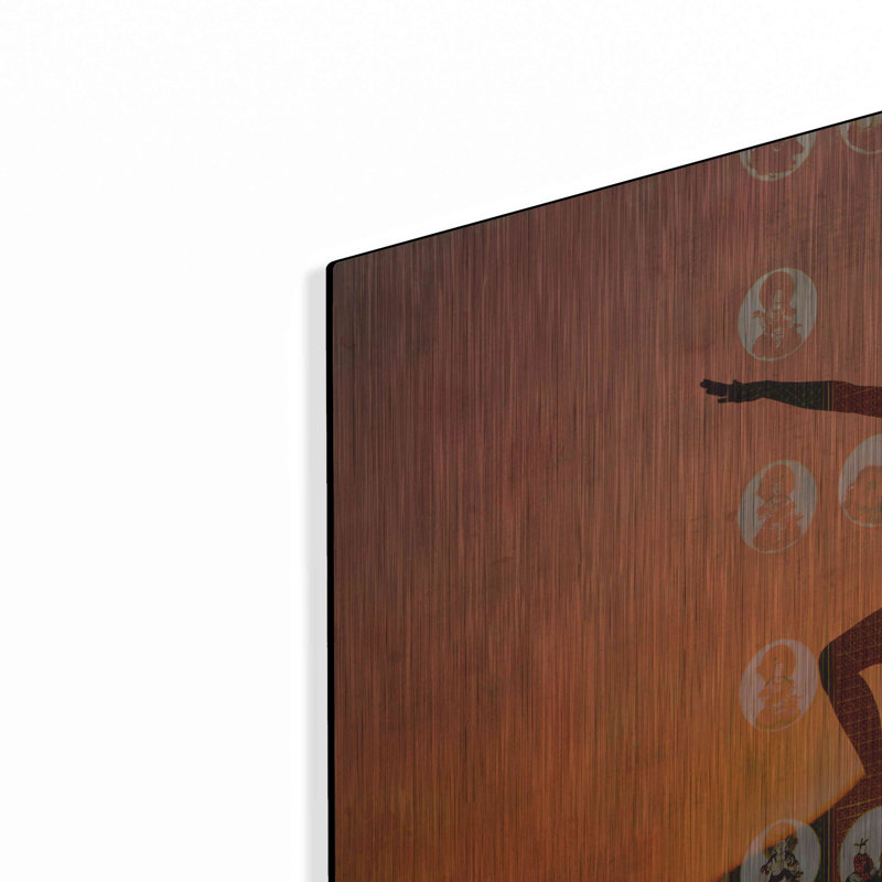 Red Barrel Studio® «Sunrise Yoga Meditation» par Elena Ray, art mural en métal, H 12 po x l 16 po