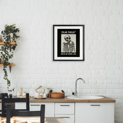 «Brew Up Life», impression encadrée sous verre, par JJ Design House LLC