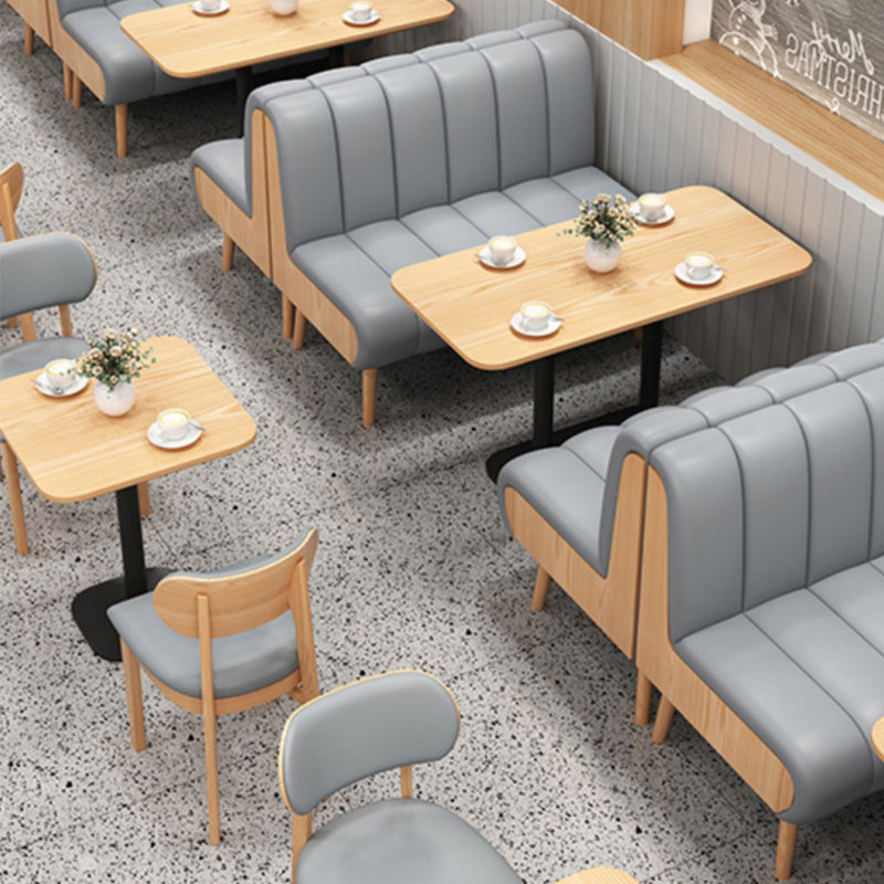 Banc rembourré en similicuir restaurant Cafe Bar Bistro