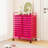20 Drawers Rolling Storage Cart Art Craft Organizer On Wheels Multipurpose Hot Pink 