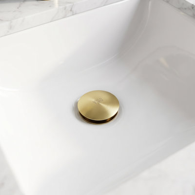 Bonde escamotable de salle de bain avec trop-plein