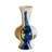 Round Ceramic Vase with Abstract Multicolored Finish-127274560